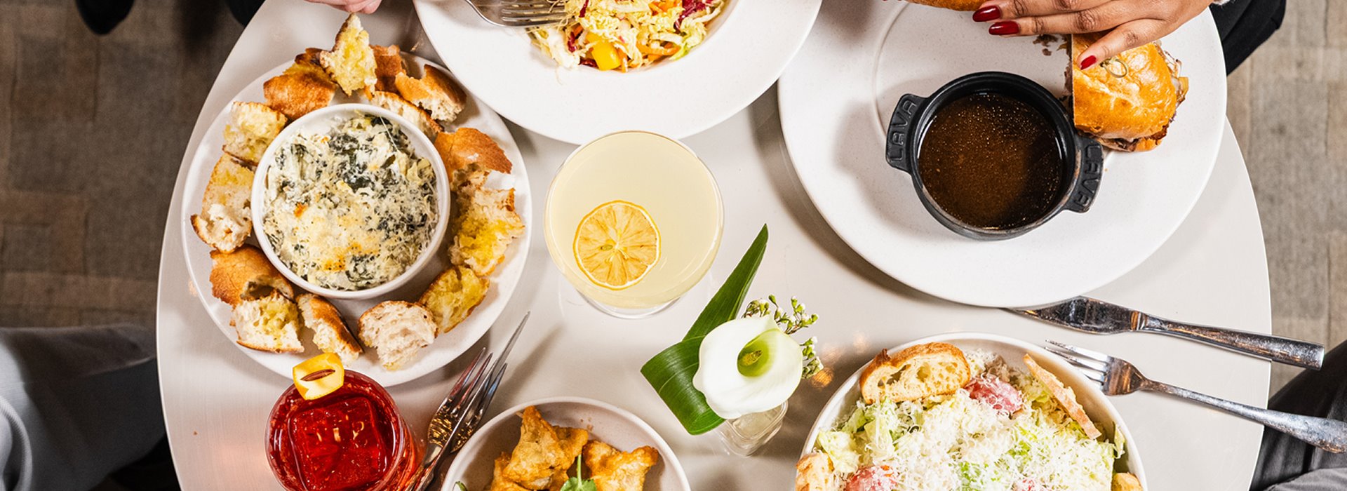 Dining at HALL Arts Hotel in Dallas Downtown Historic District